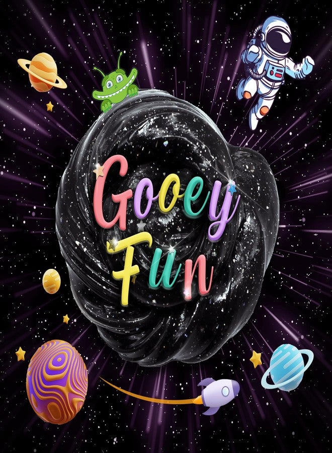 Playbees Black Nebula Slime - 24 Pack - Galaxy Star Slime Party Favors for Kids - Non-Sticky, Stress Relief, Arts & Crafts - Image 5